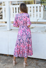 Load image into Gallery viewer, Chloe Midi Dress Sabrina Pink
