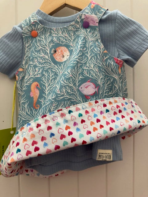 0-3m Under water Sealife REVERSABLE Dress