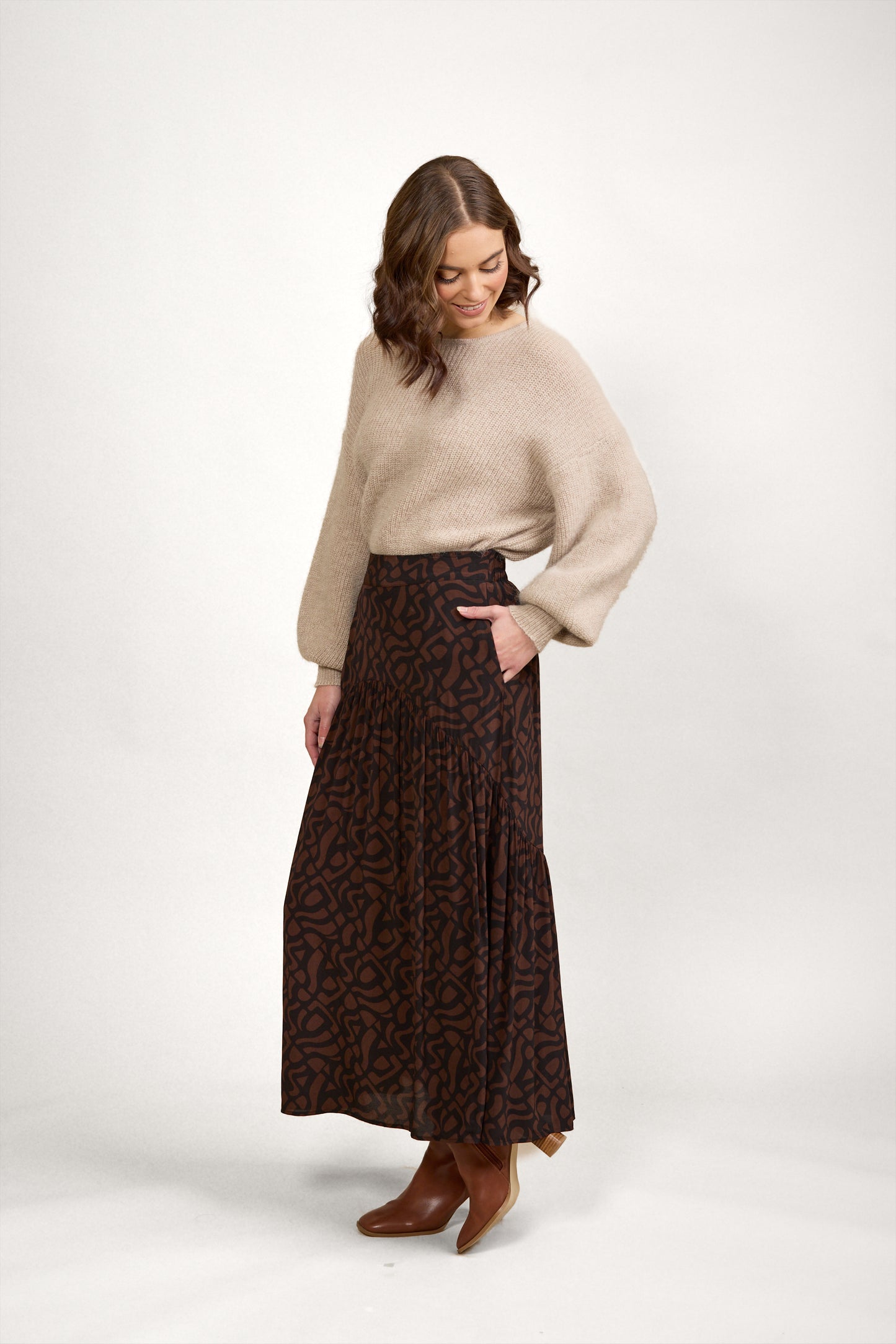 Milan Skirt Mocha