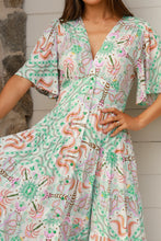 Load image into Gallery viewer, Luca Green Midi Dress