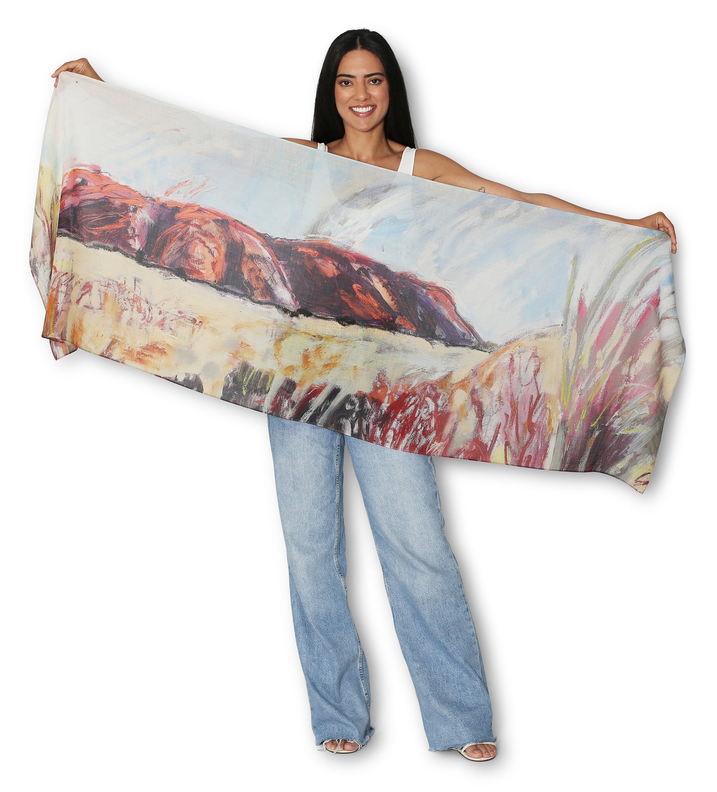 Spirit of Uluru 200x70 Wool Scarf