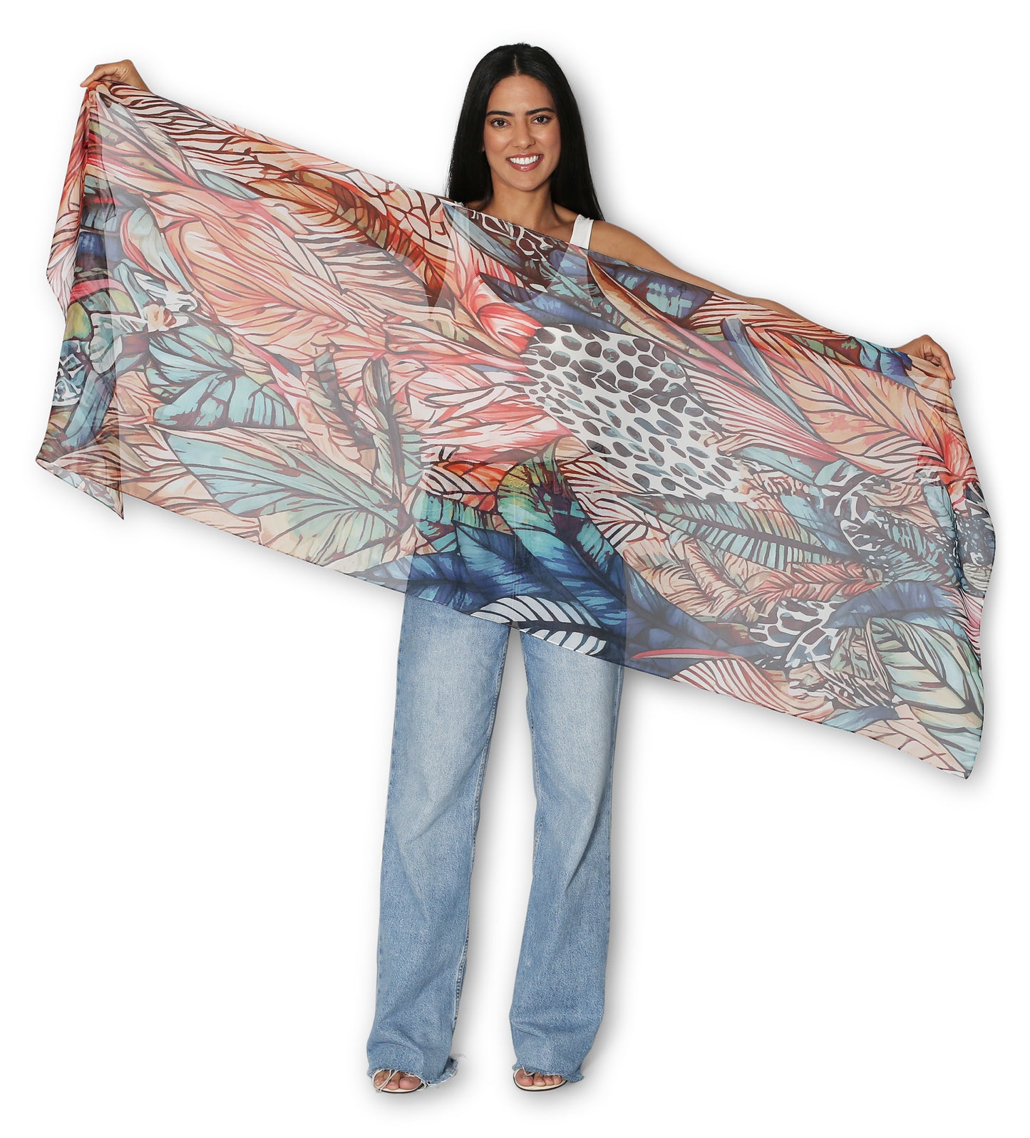 Wild Symphony 200x70 Viscose - Modal Scarf