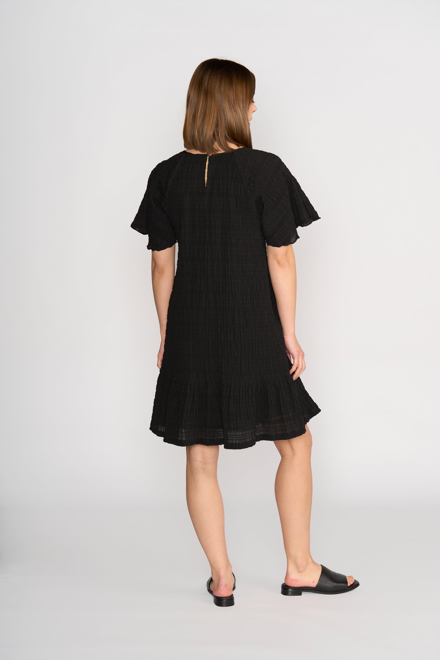 Eclipse Dress Black Texture