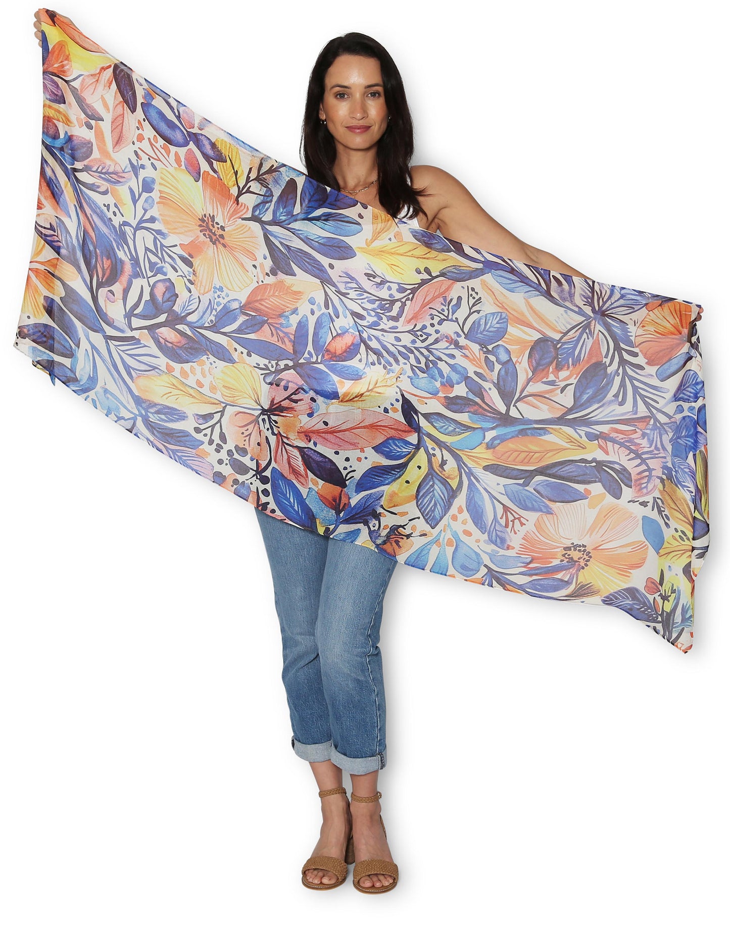 Windswept Botanica unfolds 200x130 Viscose - Modal Scarf/Sarong
