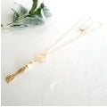 MATT PLATED GOLD COIN & TASSEL NECKLACE