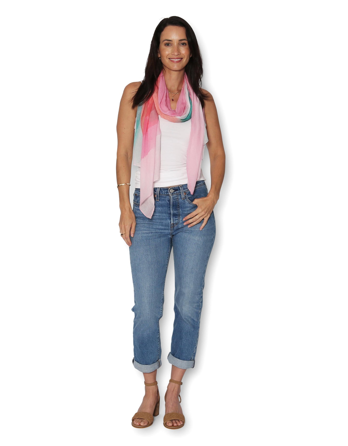 Watercolour 200x70  Viscose -Viscose Modal Scarf