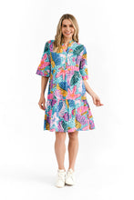 Load image into Gallery viewer, Maya Button V Neck Layer Dress Starfish 2
