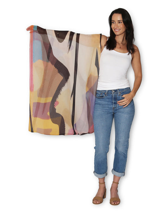 Chaos Rhythm 200x70 Viscose - Modal Scarf