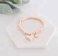 MATT ROSE GOLD BEAD & HEART BRACELET