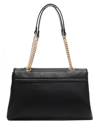 FLOWER SEQUIN FLAP BAG