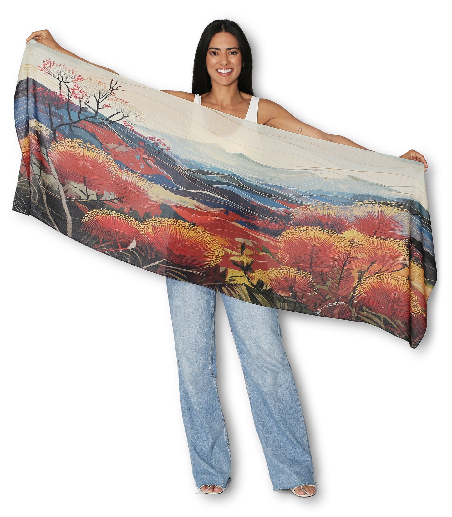 Blue Mountains 200x70 Wool Scarf
