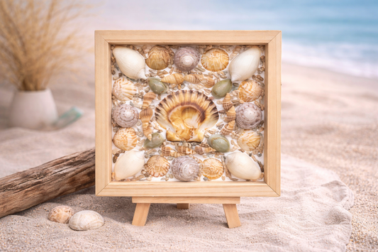 Coastal Shell Frame – Natural Tones