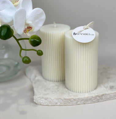 Elegant Pillar  SMALL  - BB Candles