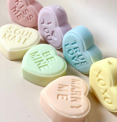 Candy Heart Candles