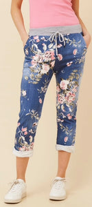 Floral Print 7/8 Pant