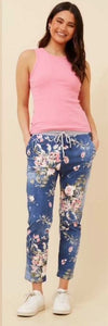 Floral Print 7/8 Pant