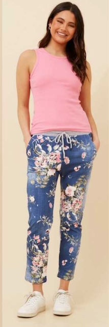Floral Print 7/8 Pant