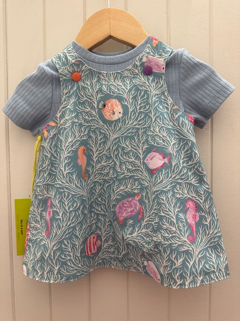 0-3m  Under water Sealife REVERSABLE Dress