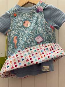 0-3m  Under water Sealife REVERSABLE Dress