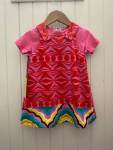 Load image into Gallery viewer, 1yr Ruby Red/Black White Lion REVERSABLE Dress
