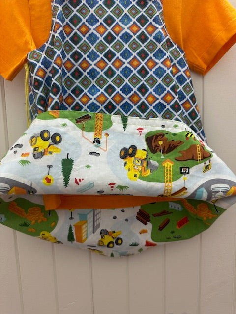 2yr Diamonds/ Road builders REVERSABLE Dress