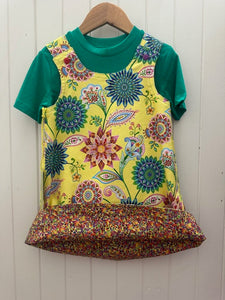 3yr Yellow Floral/Multi Col REVERSABLE Dress