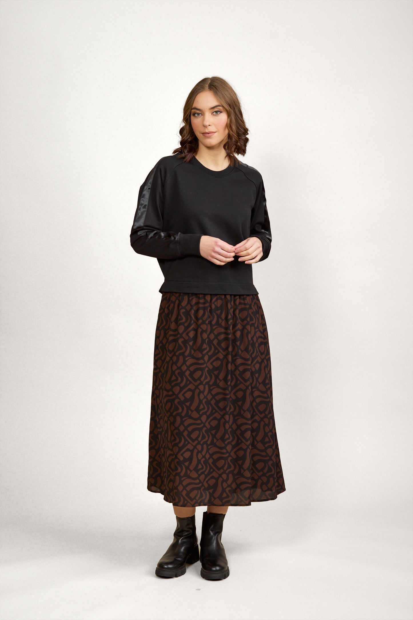 Rebel Dress  Black/Mocha