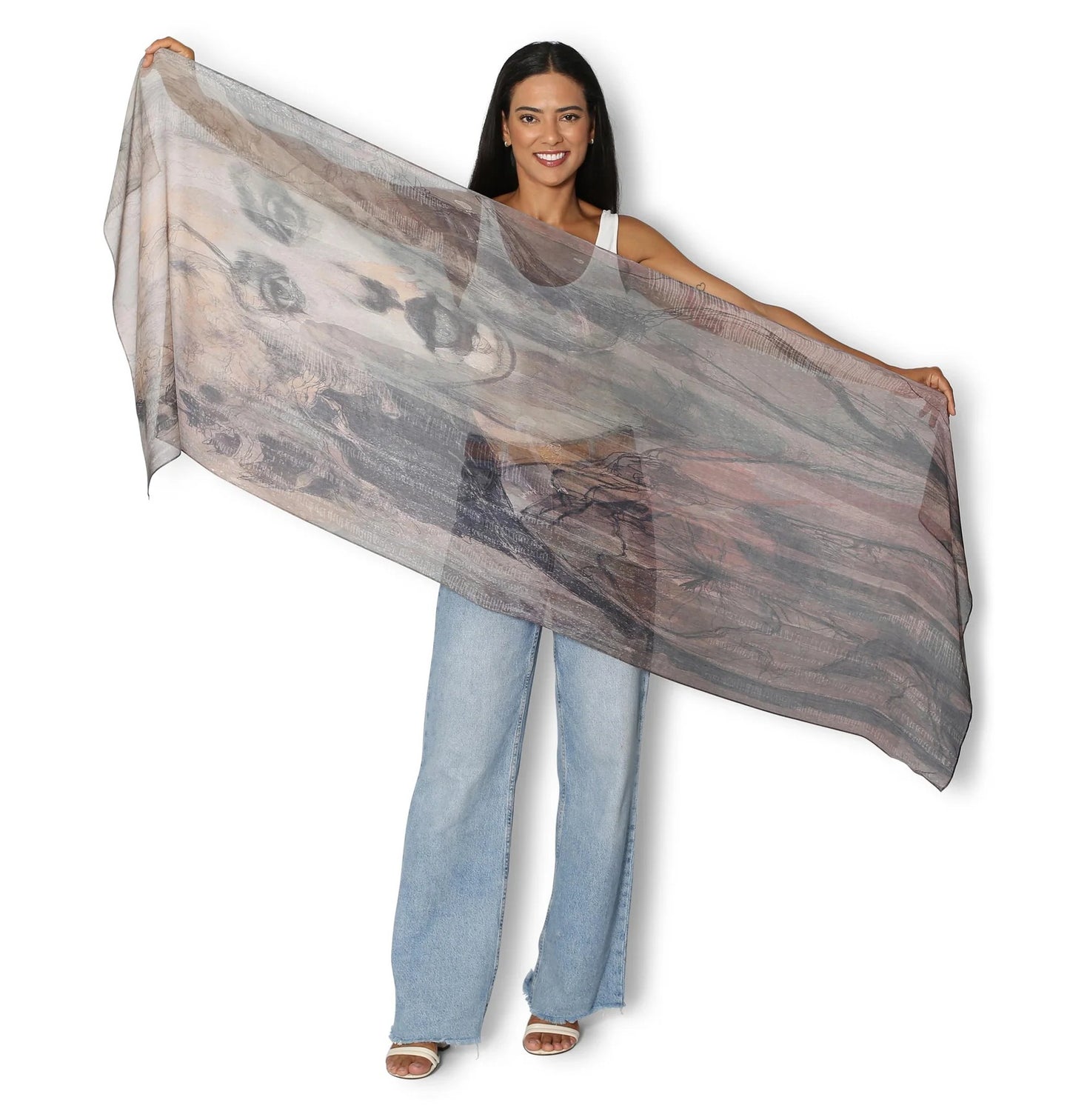 Utsukushii Viscose Modal Scarf by Giulio Iurissevich
