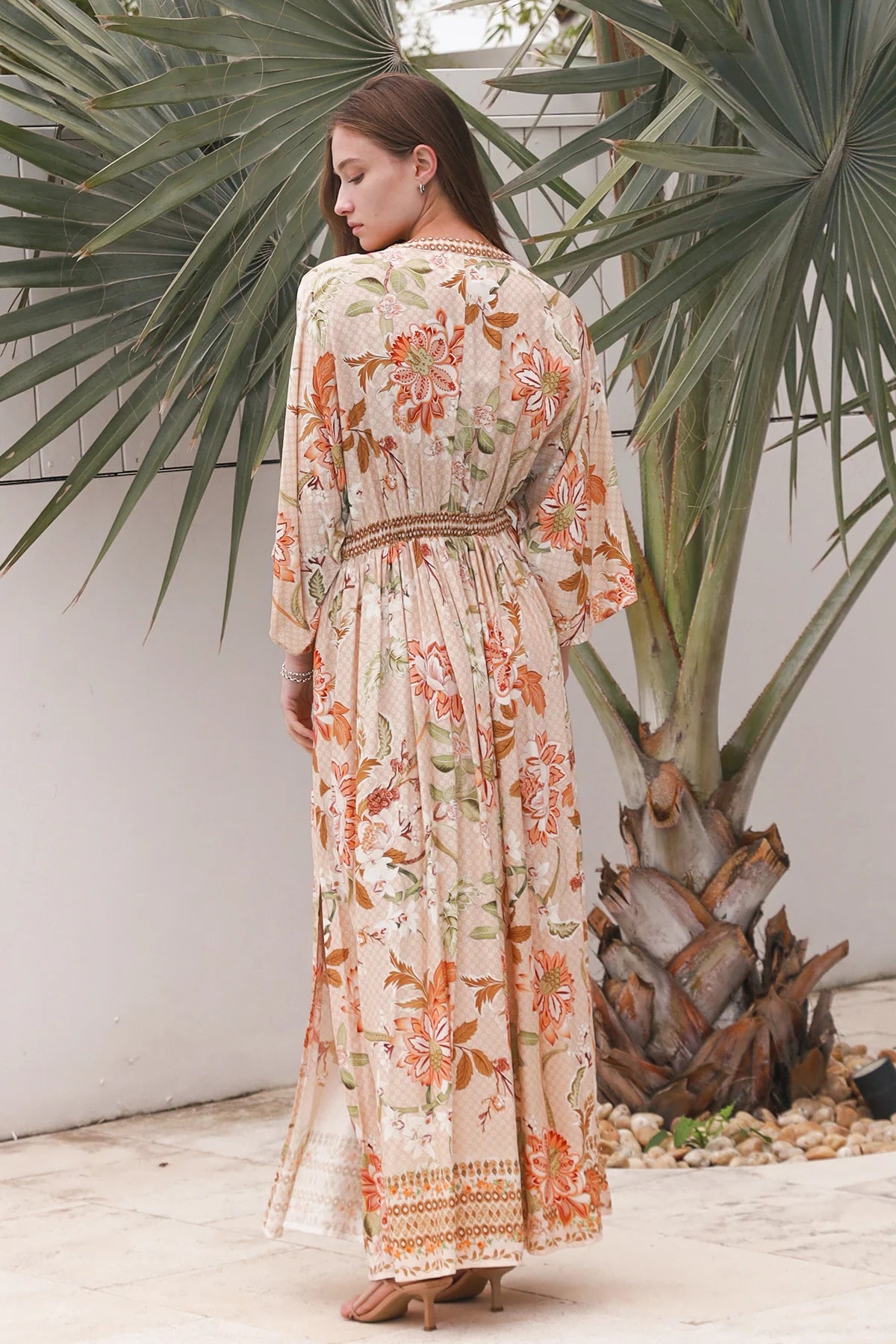 Charleigh 2 -Exclusive Floral Print Boho Maxi Dress- Womens Maxi Dress