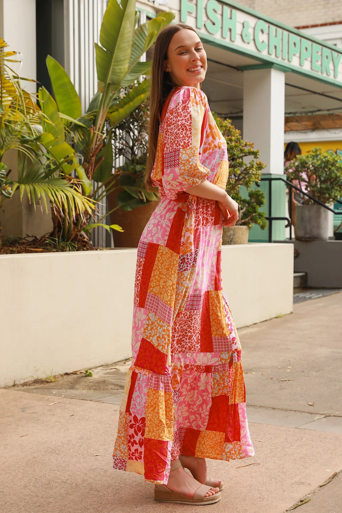Ruby 1/2 Sleeve Maxi Dress