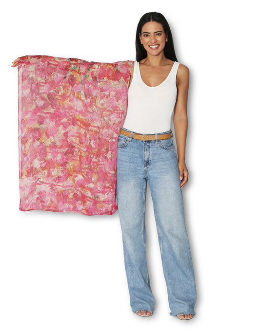 Pink Primrose 200x70 Viscose - Modal Scarf