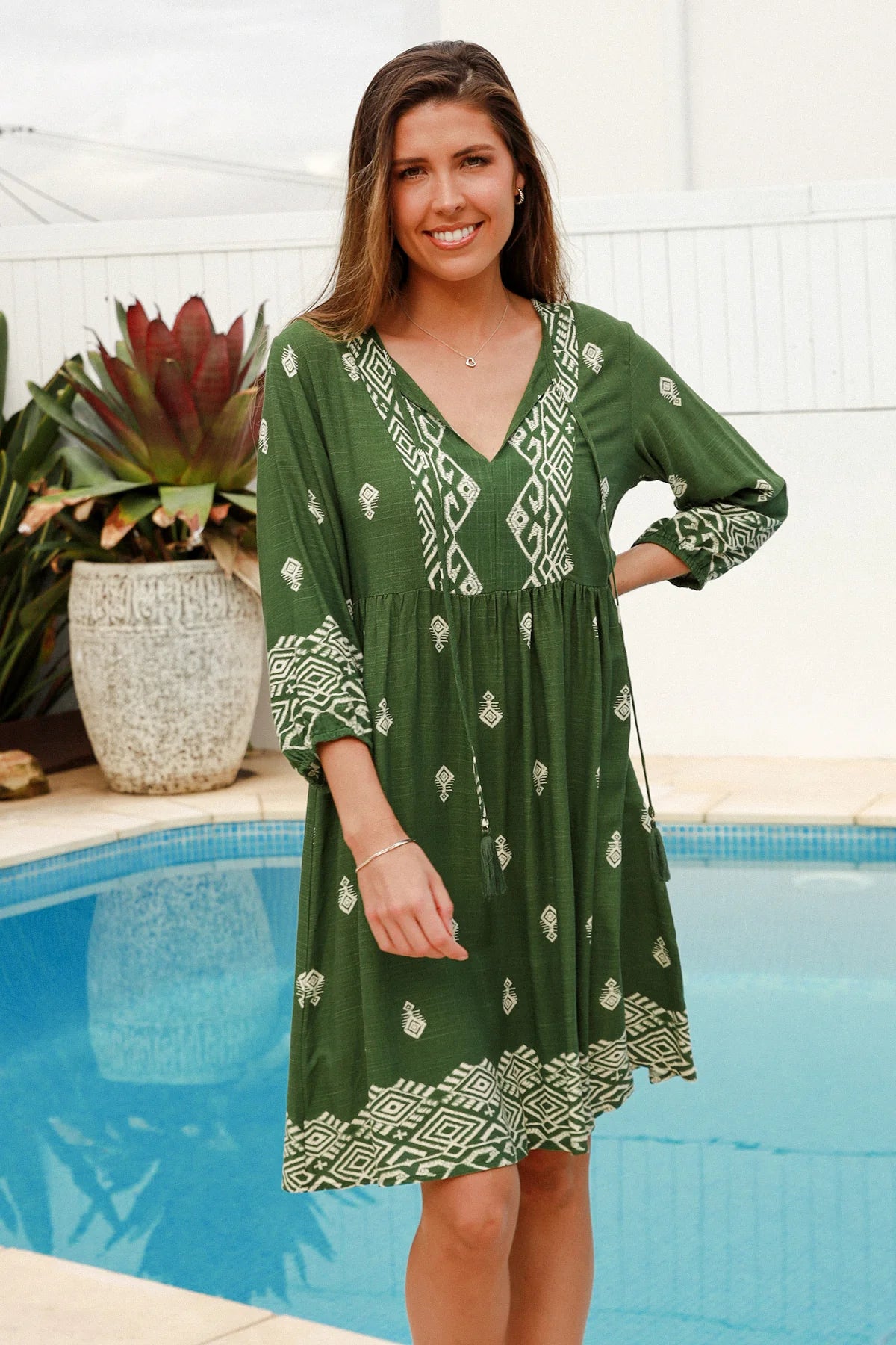 Brooklyn Mini Dress GREEN