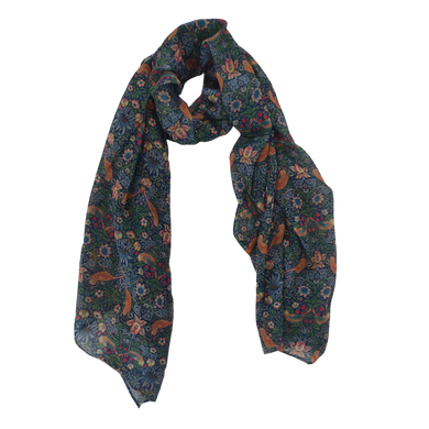 William Morris Scarf - Strawberry Thief Original