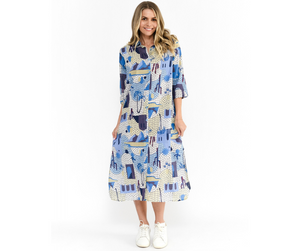 Sofia Shirt Dress - Greece 3