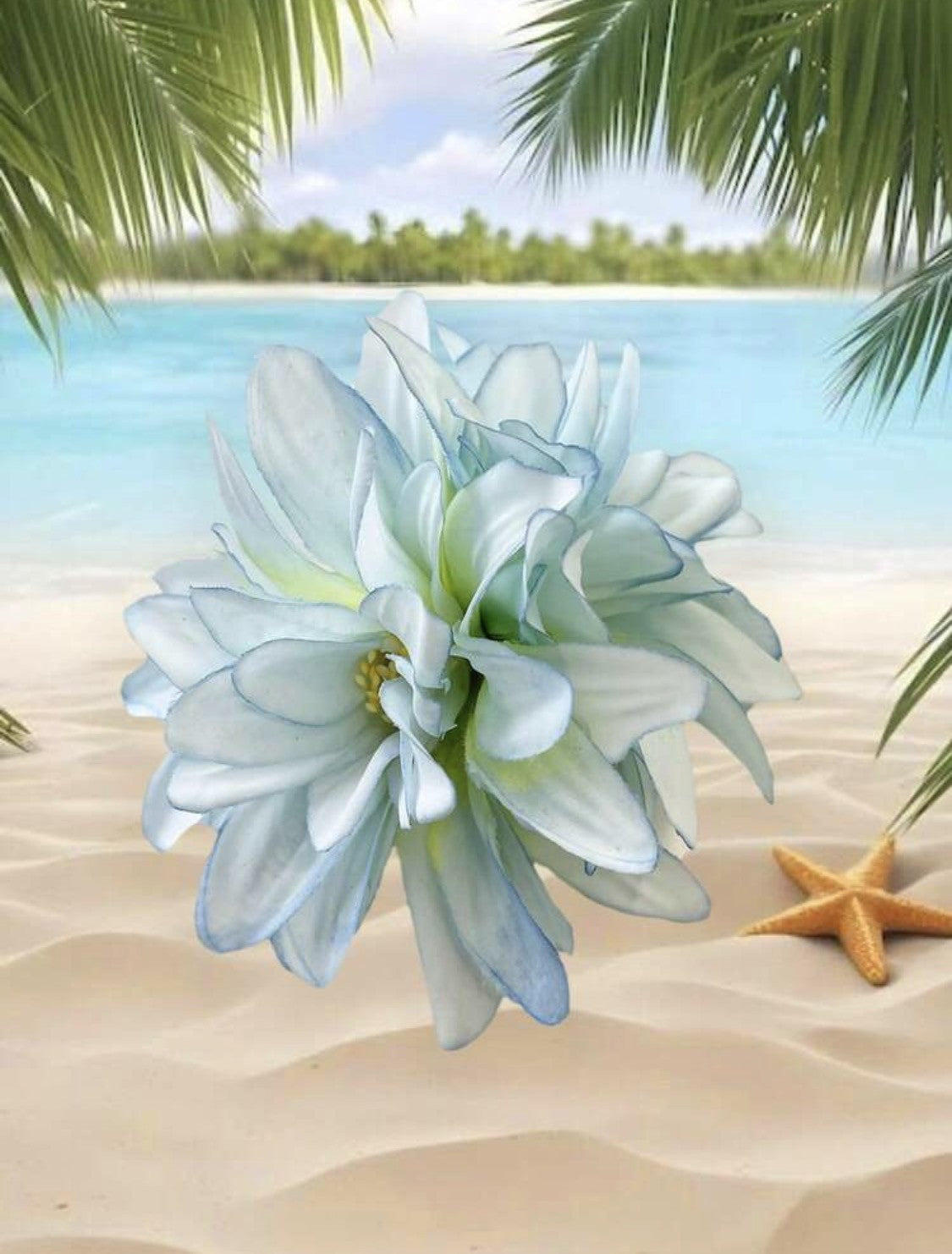 Aloha Tropical Flower Hair Clip – 11.5cm