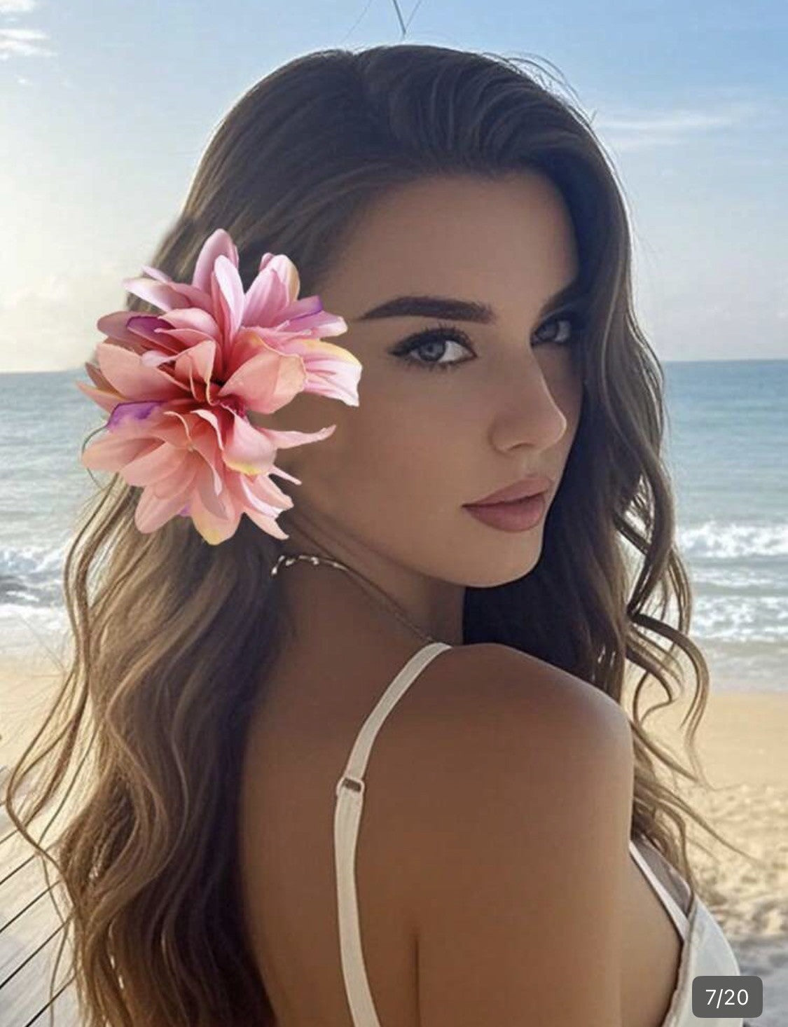 Aloha Tropical Flower Hair Clip – 11.5cm