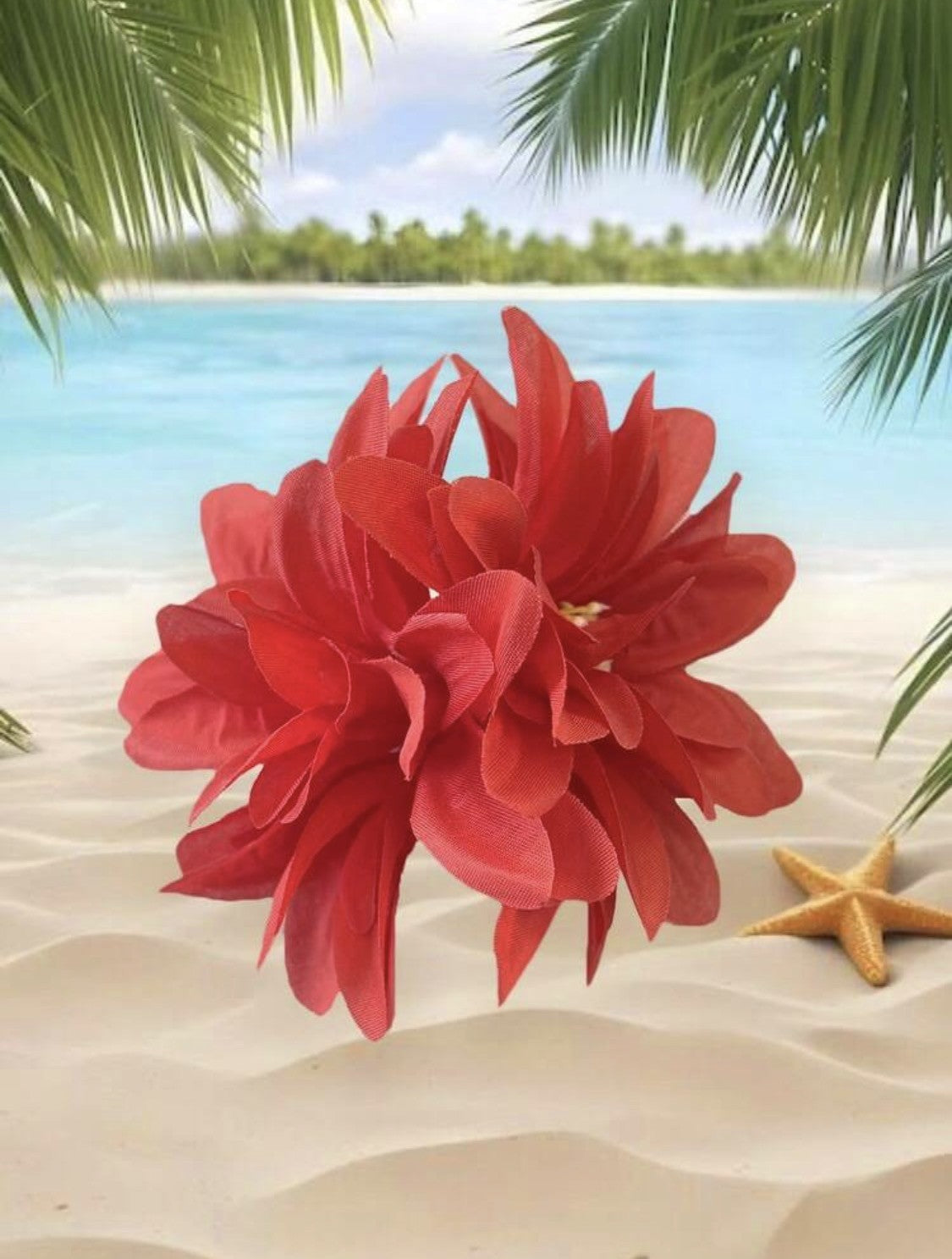 Aloha Tropical Flower Hair Clip – 11.5cm