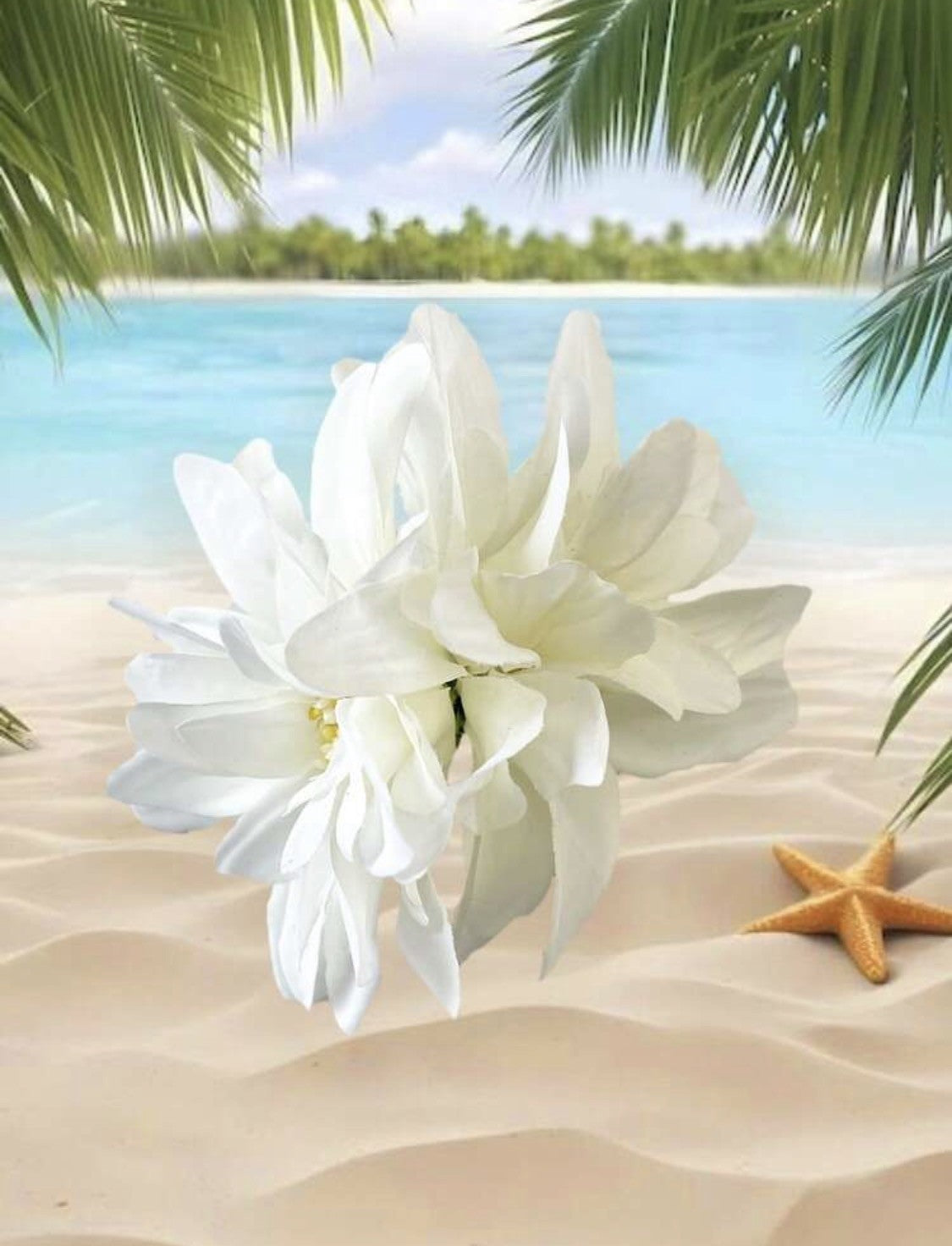 Aloha Tropical Flower Hair Clip – 11.5cm