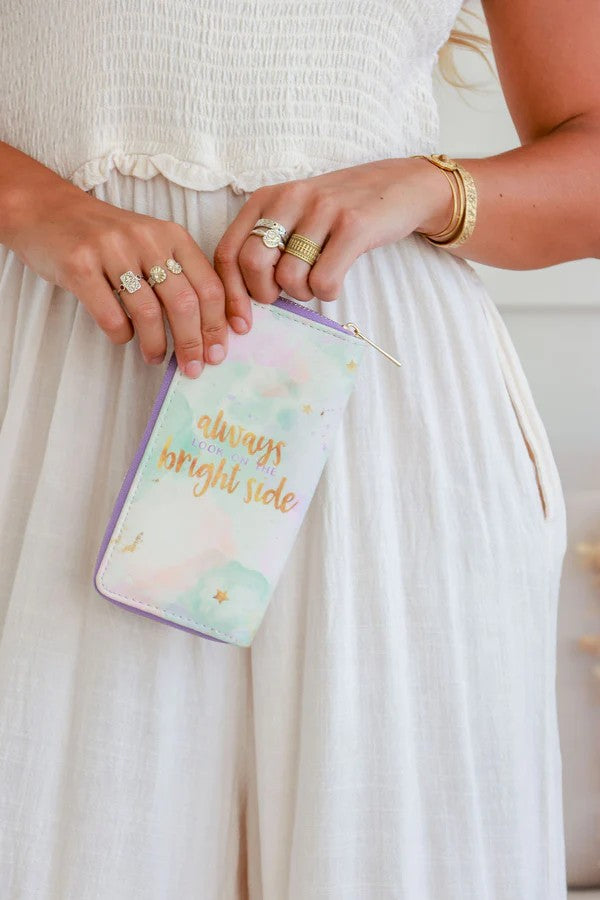 Always Look on the Bright Side Travel Wallet
