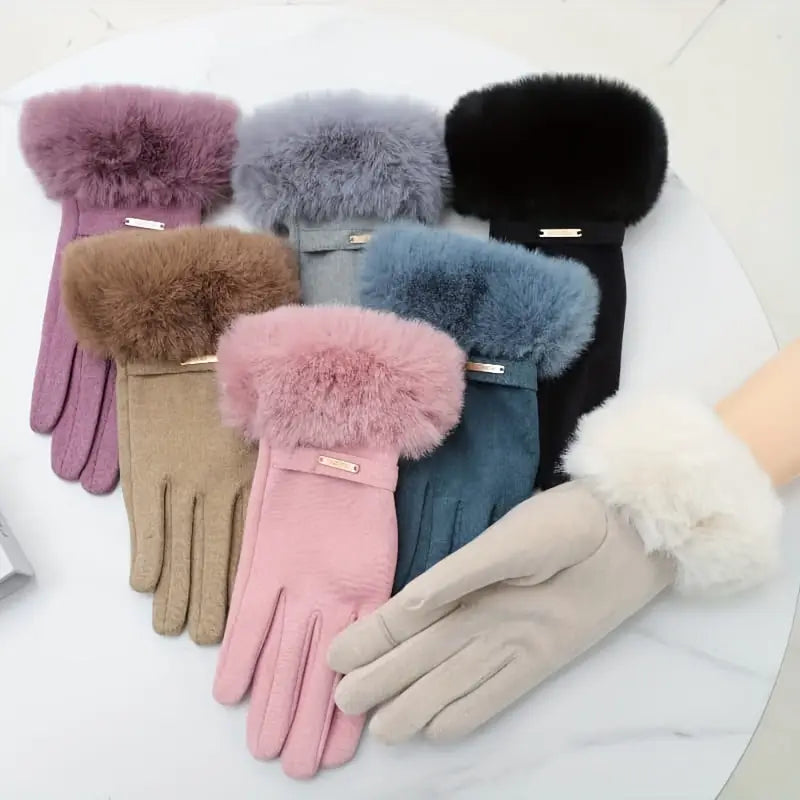 Knitted Rabbit Plush Gloves