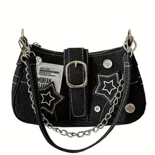 Load image into Gallery viewer, Denim Shoulder Bag