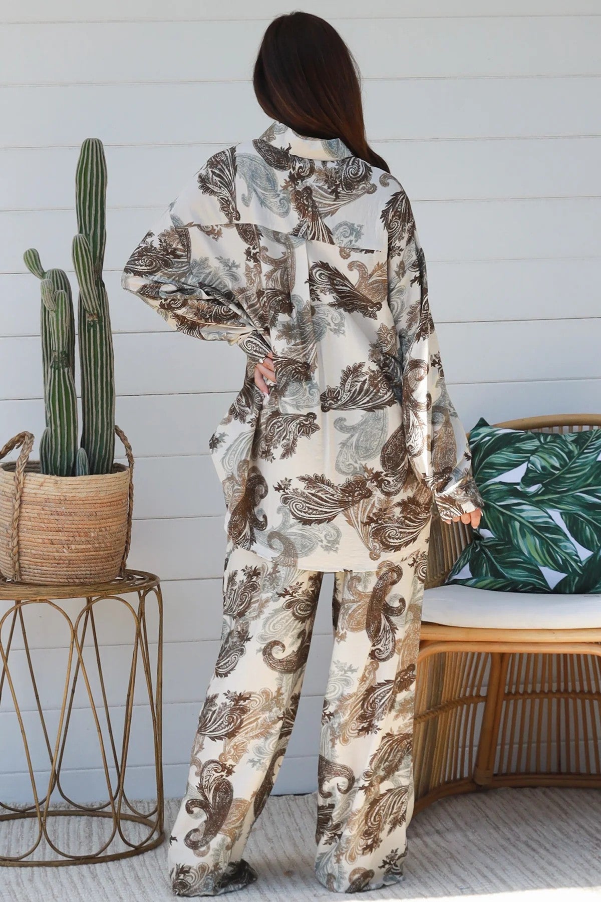 Women’s Exclusive Print Shirt & Pant Set | Viscose Blend Matching Set